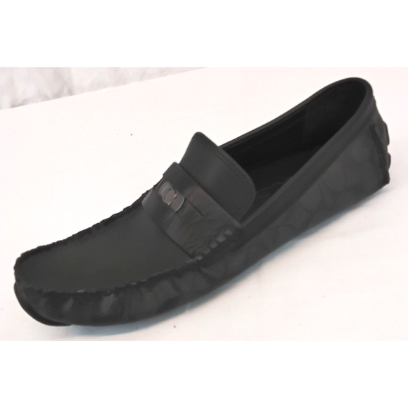 Coach Leather Men\'s Loafers Black Size 8D #W3894